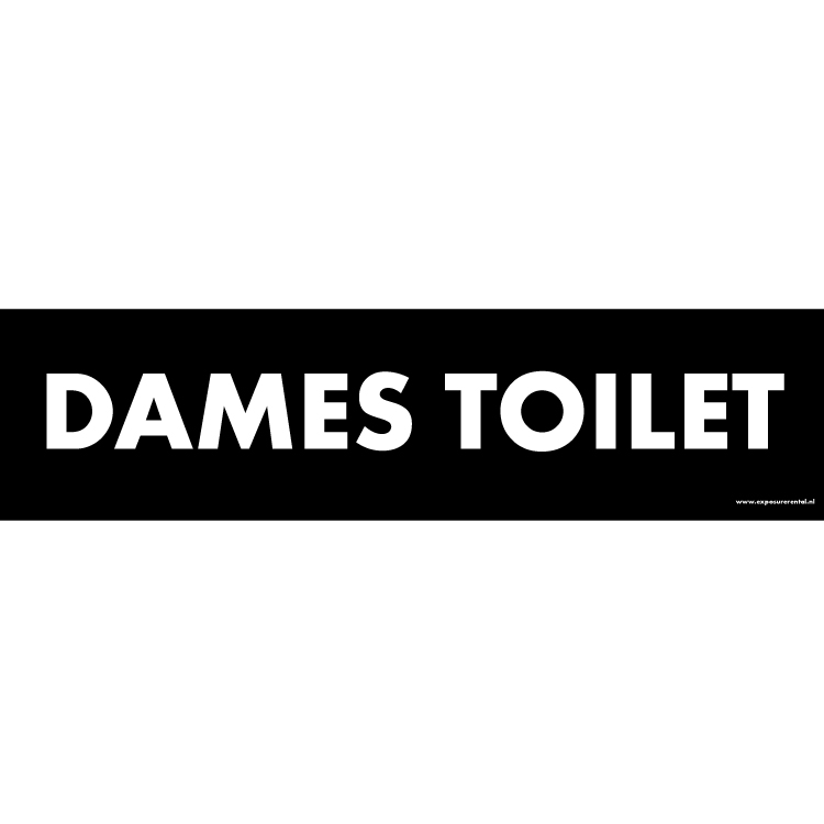 80001031 - Banner opzethek dames toilet