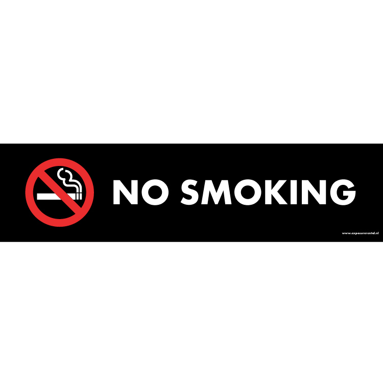 80001121 - Banner opzethek no smoking