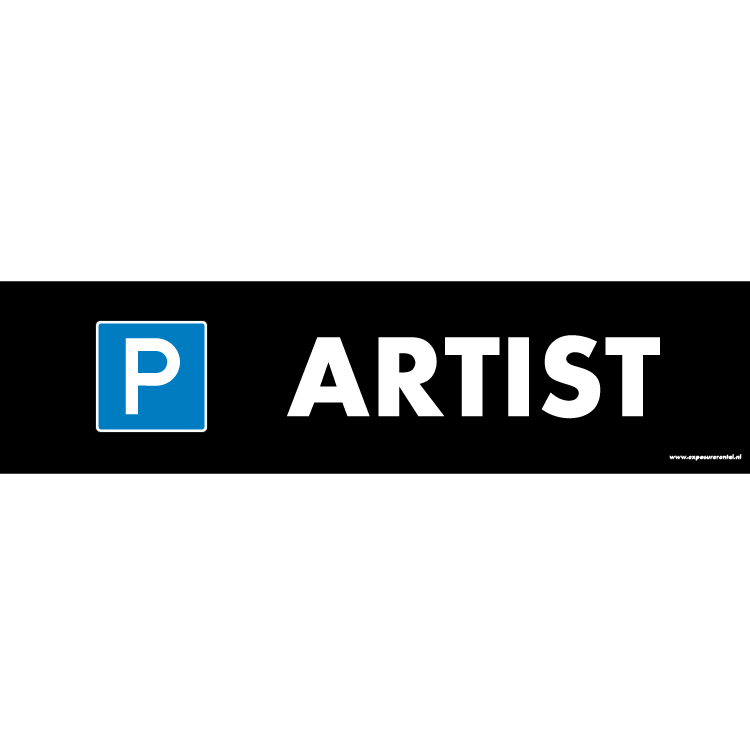80001140 - Banner opzethek parkeren artist