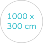 1000 x 300 cm