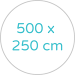 500 x 250 cm