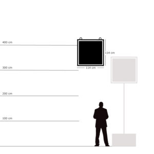 frame 100x100 cm hangend